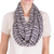 Cotton infinity scarf, 'Crisp Morning' - Hand Woven Blue and Off-White Cotton Infinity Scarf thumbail
