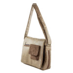 Faux leather messenger bag, 'Preparedness in Burnt Sienna' - Faux Leather Messenger Bag in Burnt Sienna from Costa Rica