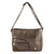 Faux leather messenger bag, 'Espresso Elegance' - Faux Leather Messenger Bag in Espresso from Costa Rica