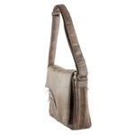 Faux leather messenger bag, 'Espresso Elegance' - Faux Leather Messenger Bag in Espresso from Costa Rica