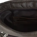 Faux leather messenger bag, 'Espresso Elegance' - Faux Leather Messenger Bag in Espresso from Costa Rica
