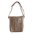 Faux leather messenger bag, 'Tica Exploration' - Faux Leather Messenger Bag in Mahogany from Costa Rica (image 2a) thumbail