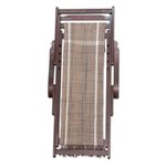 Recycled cotton blend hammock chair, 'Seaside' - Adjustable Frame Beige Recycled Cotton Blend Hammock Chair