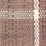 Recycled cotton blend hammock chair, 'Seaside' - Adjustable Frame Beige Recycled Cotton Blend Hammock Chair