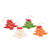 Weihnachtsschmuck aus Naturfaser, (4er-Set) - Handgefertigter Weihnachtsbaumschmuck aus Naturfasern (4er-Set)