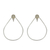 Sterling silver drop earrings, 'Hollow Tears' - Handcrafted Open Teardrop Sterling Silver Drop Earrings