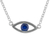Sterling silver pendant necklace, 'Beautiful Baby Blues' - Handcrafted Sterling Silver Blue Eye Pendant Necklace (image 2a) thumbail