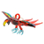 Blown glass figurine, 'Red Macaw' - Handcrafted Red Macaw Blown Glass Figurine (image 2a) thumbail