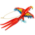 Blown glass figurine, 'Red Macaw' - Handcrafted Red Macaw Blown Glass Figurine (image 2c) thumbail
