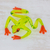 Art glass figurine, 'Red-Eyed Tree Frog' - Handcrafted Red-Eyed Green Tree Frog Art Glass Figurine