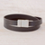 Men's leather wrap bracelet, 'Masterful' - Handcrafted Men's Black Leather Wrap Bracelet thumbail