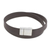 Men's leather wrap bracelet, 'Masterful' - Handcrafted Men's Black Leather Wrap Bracelet (image 2a) thumbail