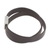 Men's leather wrap bracelet, 'Masterful' - Handcrafted Men's Black Leather Wrap Bracelet (image 2c) thumbail