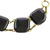 Halskette mit Glasanhänger - Halskette mit Glasgliederanhänger in Schwarz aus Costa Rica
