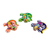 Figuras de cerámica, (juego de 3) - Coloridas figuras de salamandras de cerámica pintadas a mano (juego de 3)