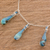 Glass pendant necklace, 'Crystalline Summer' - Handmade Glass Pendant Necklace from Costa Rica (image 2b) thumbail