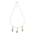 Glass pendant necklace, 'Bubbling Petals' - Colorful Glass Pendant Necklace from Costa Rica thumbail