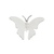 Anillo de cóctel de plata de ley - Anillo de cóctel de mariposa de plata esterlina de Costa Rica