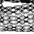 Stirnband aus Baumwoll-Makramee - Handgefertigtes Makramee-Stirnband aus Baumwolle mit schwarzen und grauen Streifen
