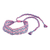 Cotton macramÃ© headband, 'Cotton Candy Swirl' - Handcrafted Blue and Pink Stripe Cotton MacramÃ© Headband (image 2a) thumbail