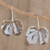 Sterling silver drop earrings, 'Hawaiian Orchid Leaf' - Sterling Silver Hawaiian Orchid Leaf Drop Earrings thumbail