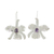 Amethyst drop earrings, 'Cattleya Orchid' - Handcrafted Sterling Silver Amethyst Orchid Drop Earrings (image 2a) thumbail