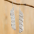 Sterling silver drop earrings, 'Whistle Tree' - Handmade Sterling Silver Whistle Tree Seedpod Drop Earrings