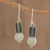 Jade dangle earrings, 'Green Nature' - Bi-Color Jade Dangle Earrings Crafted in Guatemala (image 2) thumbail
