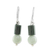 Jade dangle earrings, 'Green Nature' - Bi-Color Jade Dangle Earrings Crafted in Guatemala thumbail