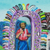 'Procession of Guilds' - Signed Folk Art Painting of a Guatemalan Procession (image 2b) thumbail