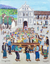 'Procession in Ilotenango' - Folk Art Painting of a Cultural Procession from Guatemala thumbail