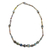 Halskette aus recycelten Papierperlen - Handgefertigte lange Halskette mit mehrfarbigen Perlen aus recyceltem Papier