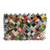 Recycled magazine clutch, 'Fashion Fiesta' (6 inch) - Handcrafted Multicolor Recycled Magazine Paper 6-Inch Clutch (image 2a) thumbail