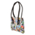 Recycled magazine shoulder bag, 'Modern Collage' - Handcrafted Multicolor Recycled Magazine Paper Shoulder Bag (image 2c) thumbail