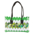 Recycled magazine shoulder bag, 'New Fields' - Handcrafted Green Recycled Magazine Paper Shoulder Bag (image 2a) thumbail