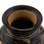 Ceramic decorative vase, 'Nicoya's Earth' - Dark Brown Chorotega Pottery Handmade Decorative Round Vase