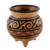 Ceramic decorative vessel, 'Nicoya's Story' - Earth-Toned Chorotega Pottery Handmade Decorative Vessel (image 2b) thumbail