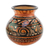 Ceramic decorative vase, 'Nicoya's Vitality' - Handmade Earth-Toned Chorotega Pottery Decorative Round Vase