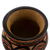 Ceramic decorative vessel, 'Nicoya's Splendor' - Handmade Brown and Orange Chorotega Pottery Vessel