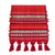 Cotton table runner, 'Highland Paths' - Handwoven Red Cotton Table Runner from Guatemala (image 2c) thumbail
