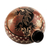 Ceramic decorative vase, 'Curious Gecko' - Black Gecko Earth-Toned Chorotega Pottery Decorative Vase