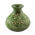 Ceramic decorative vase, 'Natural Heritage' - Green Abstract Motif Chorotega Pottery Decorative Vase