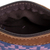 Leather accented cotton coin purse, 'Textured Beauty' - Leather Accent Cotton Coin Purse from Guatemala (image 2d) thumbail