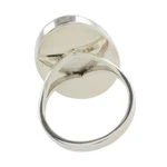 Jade cocktail ring, 'Dark Green Tonalities' - Oval Jade and Sterling Silver Cocktail Ring from Guatemala