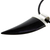 Men's jade pendant necklace, 'Strong Bite' - Men's Black Jade and Sterling Silver Fang Pendant Necklace (image 2d) thumbail