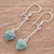 Jade dangle earrings, 'Green Spirals of Love' - Heart-Shaped Green Jade Dangle Earrings from Guatemala (image 2b) thumbail