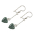 Jade dangle earrings, 'Green Spirals of Love' - Heart-Shaped Green Jade Dangle Earrings from Guatemala (image 2c) thumbail