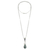 Jade pendant necklace, 'Marvelous Drop in Light Green' - Jade and Sterling Silver Pendant Necklace from Guatemala (image 2c) thumbail