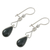 Jade dangle earrings, 'Marvelous Drop in Dark Green' - Jade and Sterling Silver Dangle Earrings from Guatemala (image 2c) thumbail