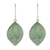 Jade reversible dangle earrings, 'Vibrant Leaves' - 2-Tone Green Jade Dangle Earrings Crafted in Guatemala thumbail